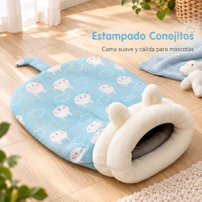 Pawccino™ Saco Abrazo – Cama Cálida para Gatos y Perros